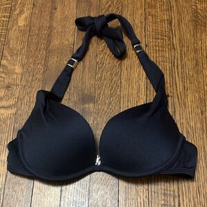 Victoria's Secret Elegant Black Halter Bra